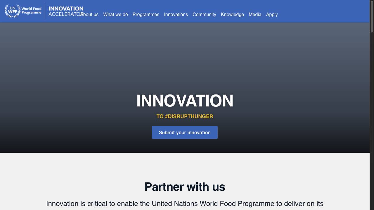 World Food Programme's AI for Hunger