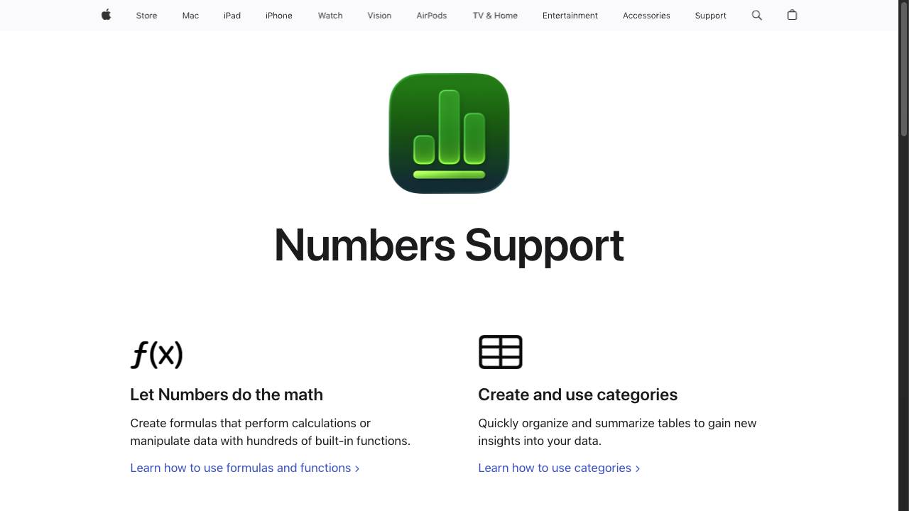 Apple Numbers