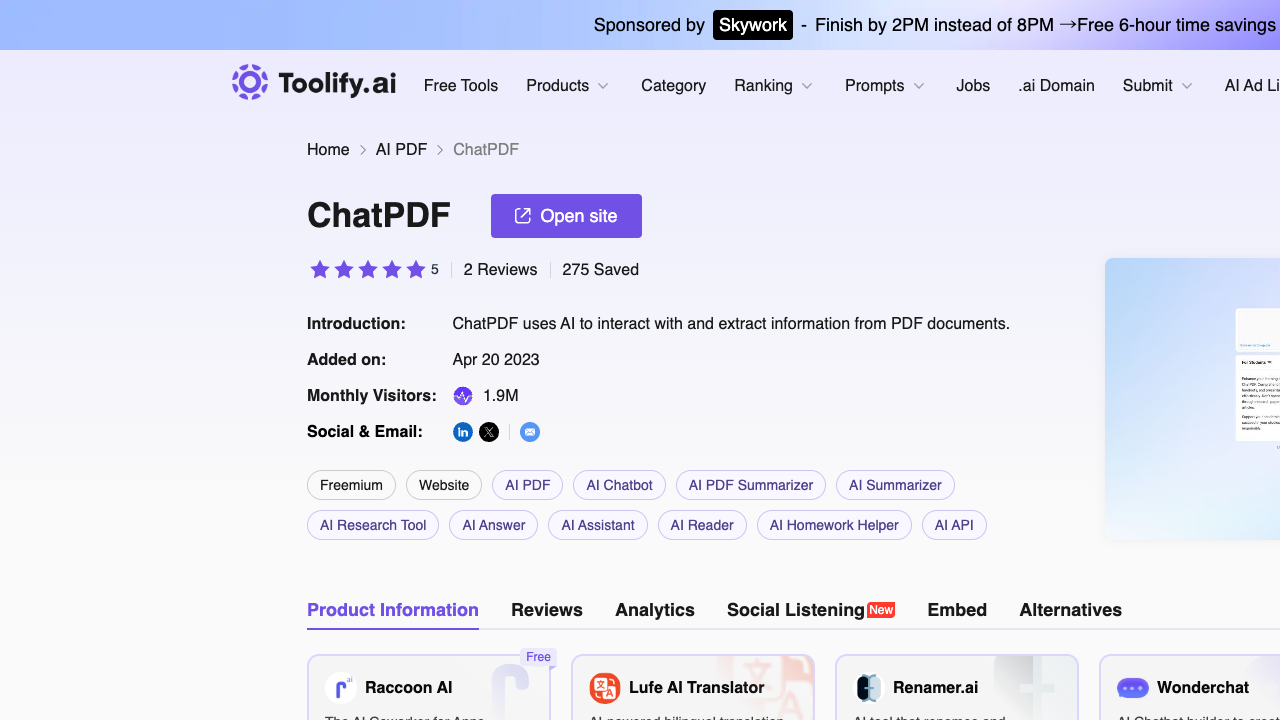ChatGPT to PDF Extension
