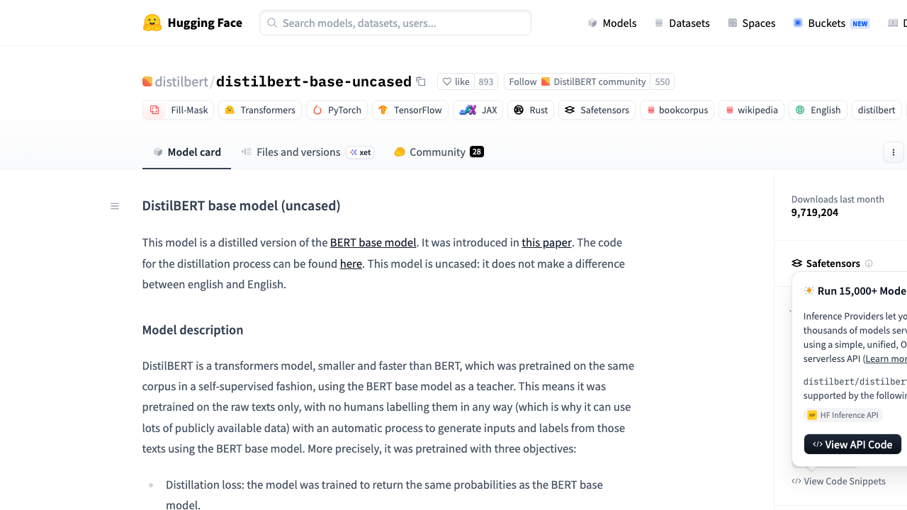 distilbert-base-uncased