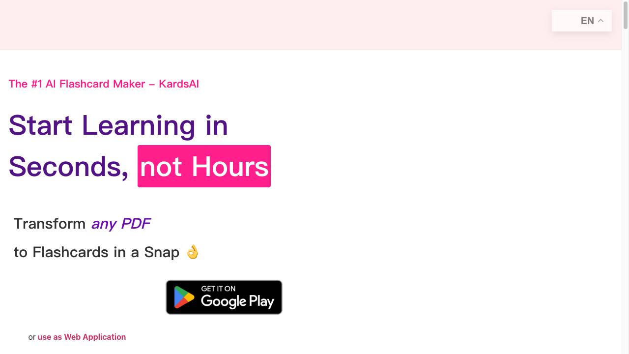 KardsAI – Instant Flashcards Mobile App