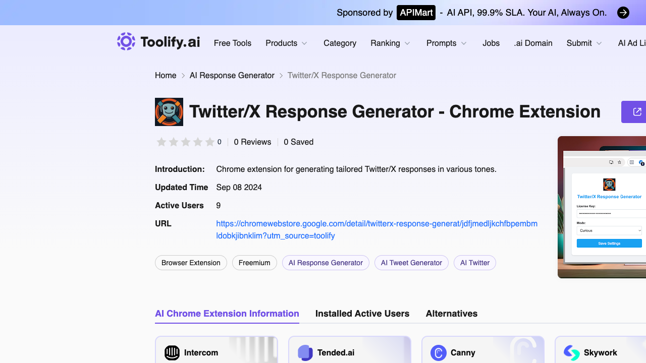 Twitter/X Response Generator