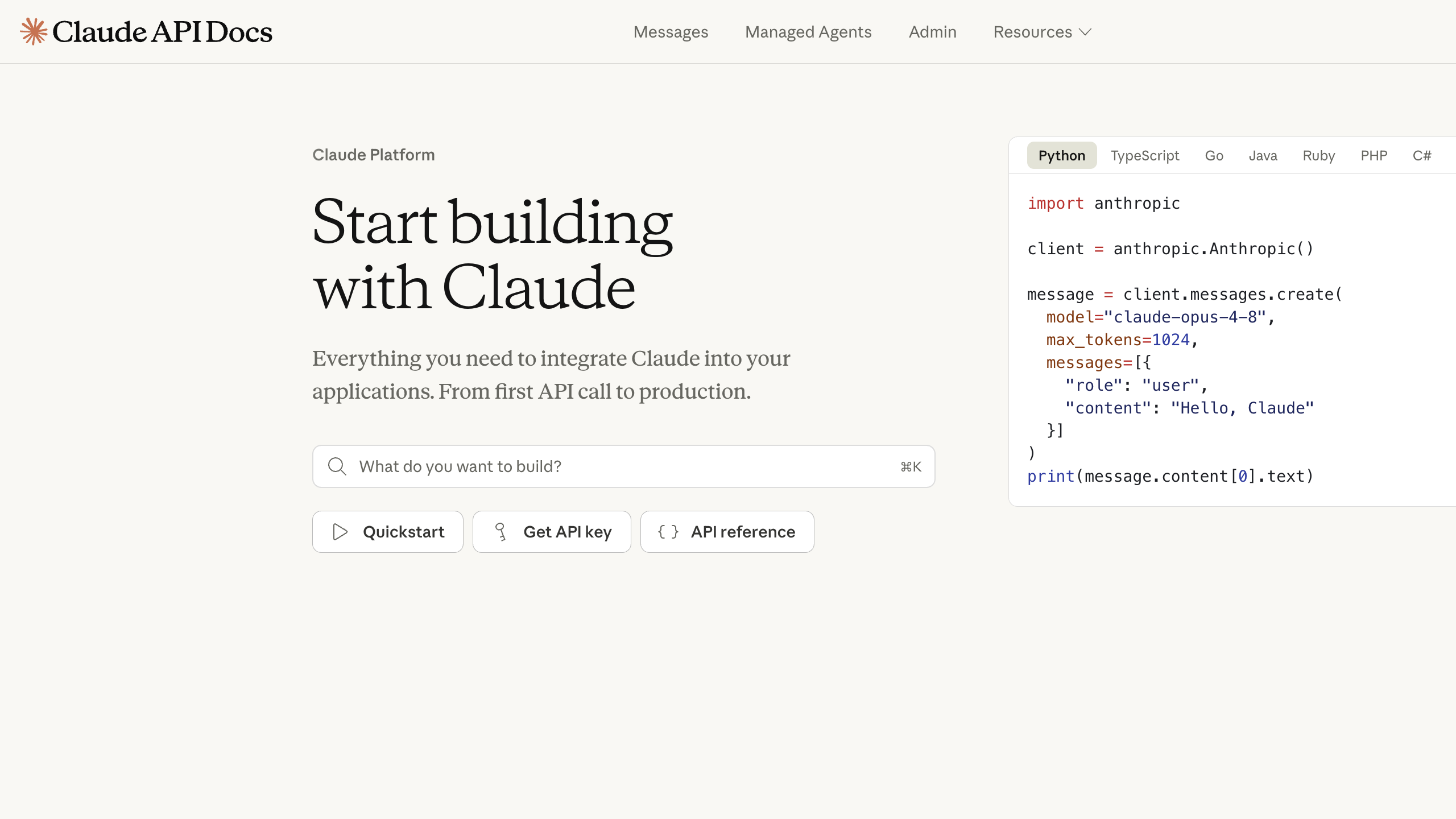Anthropic Claude API