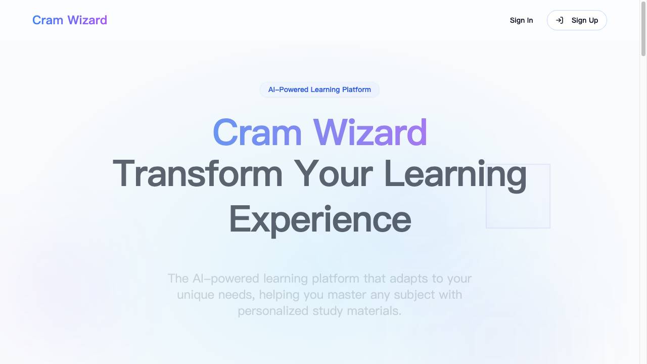 Cram Wizard