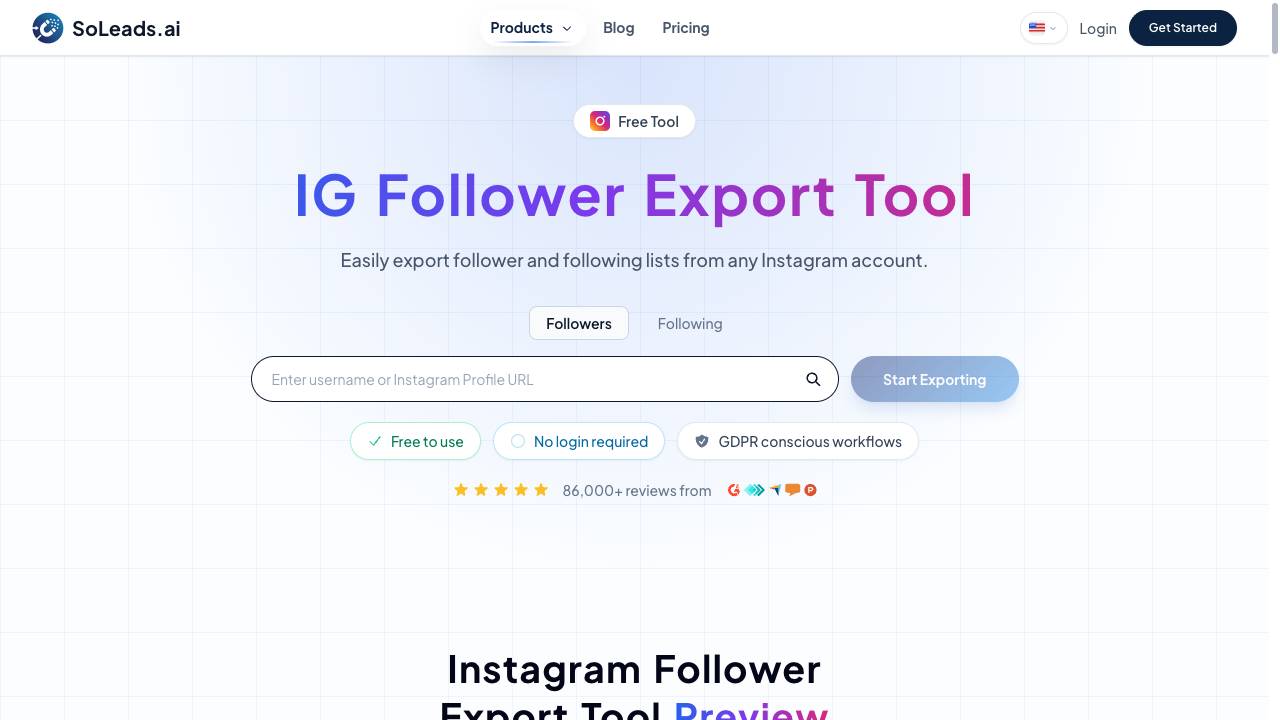 IG Follower Export Tool