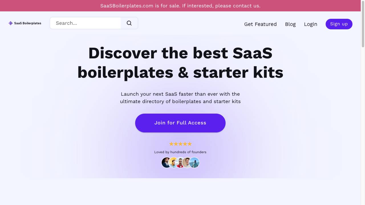SaaS Boilerplates