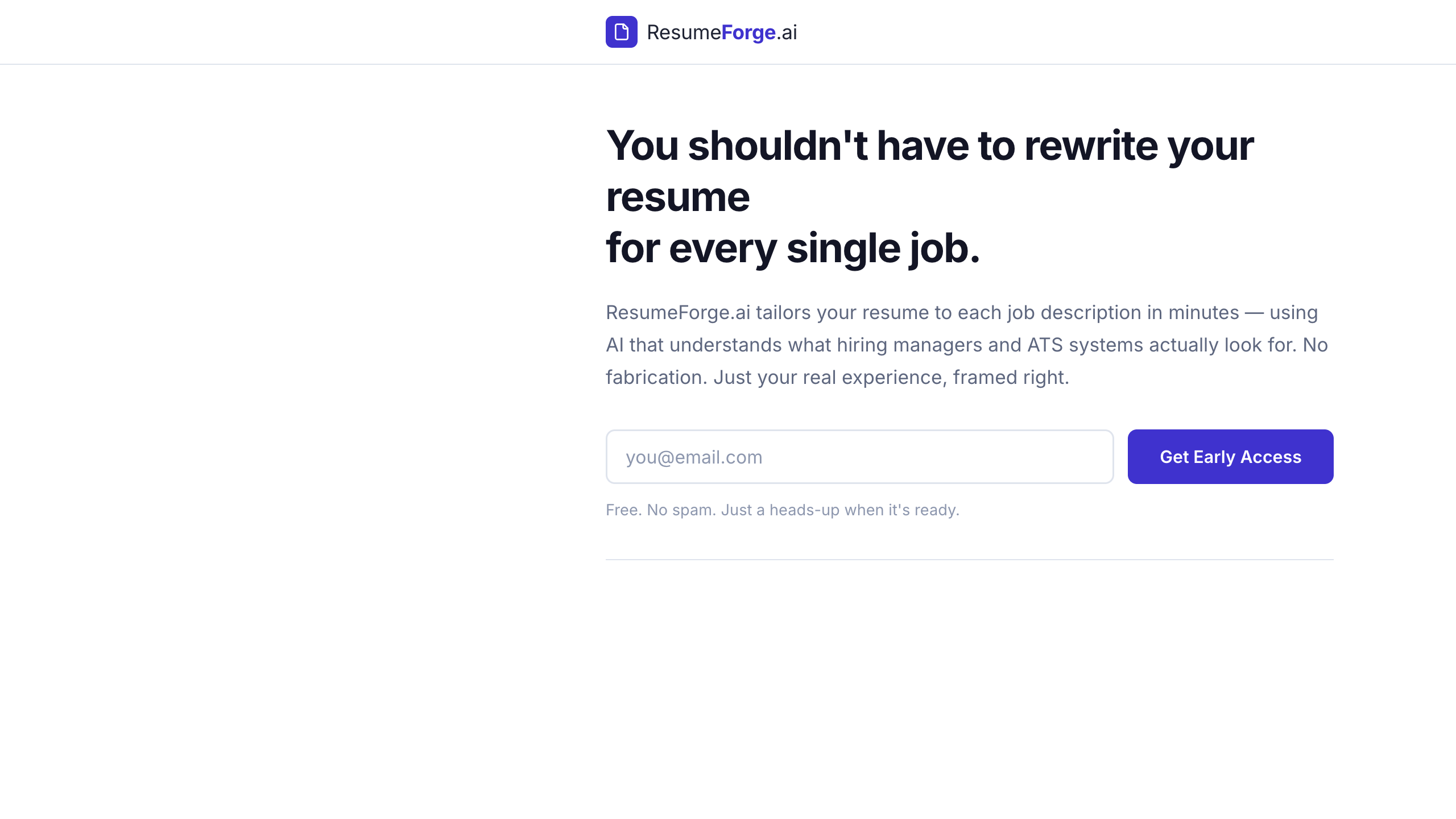 ResumeForge