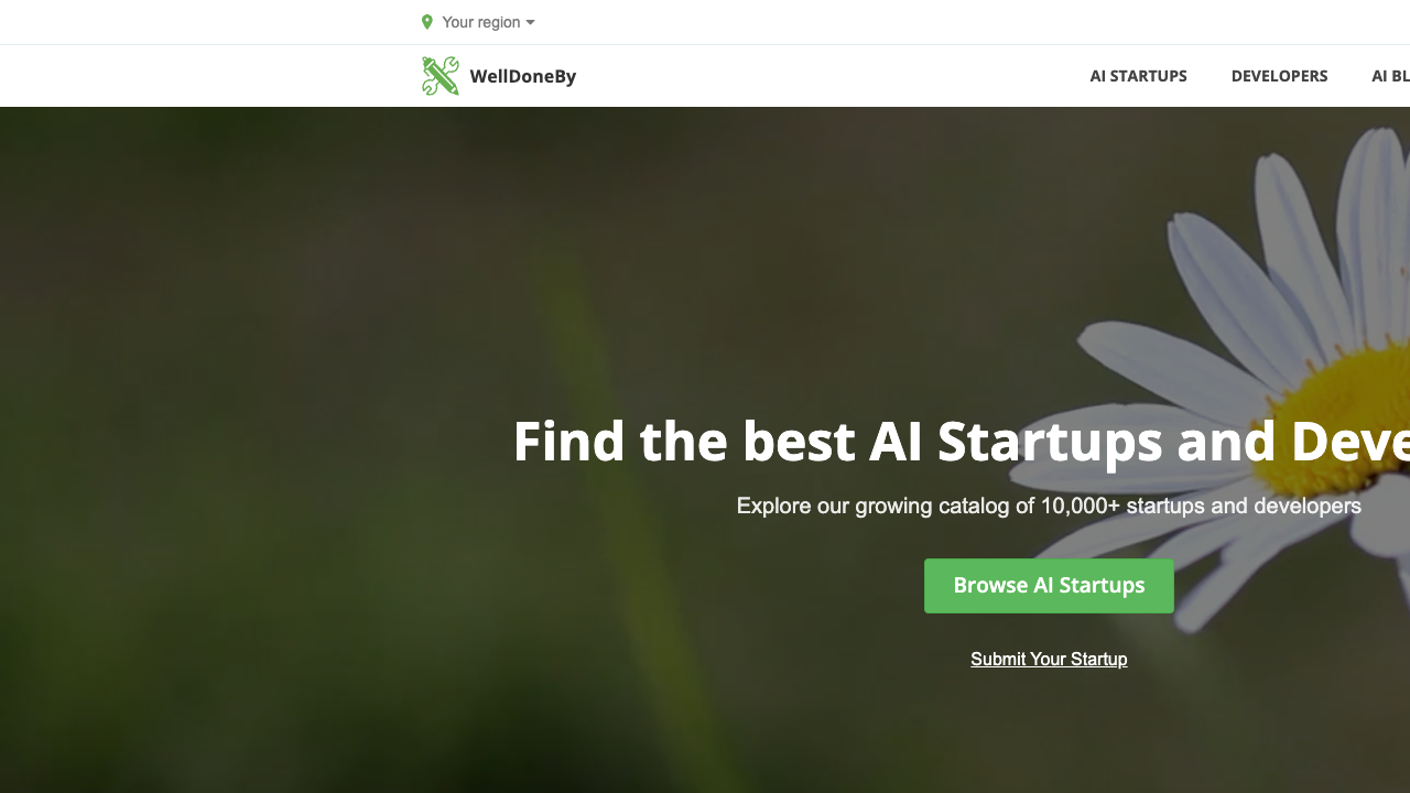 WelldoneBy.com – Best AI Startups