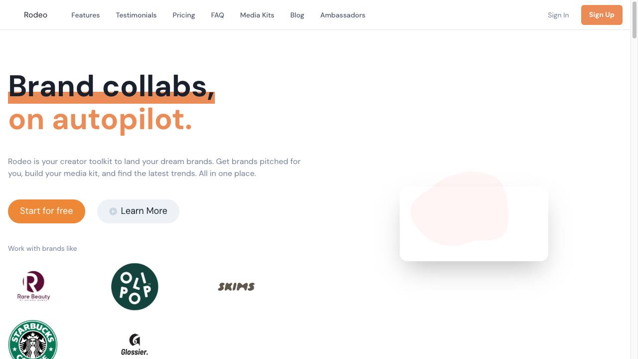 Rodeo – Your Creator Assistant