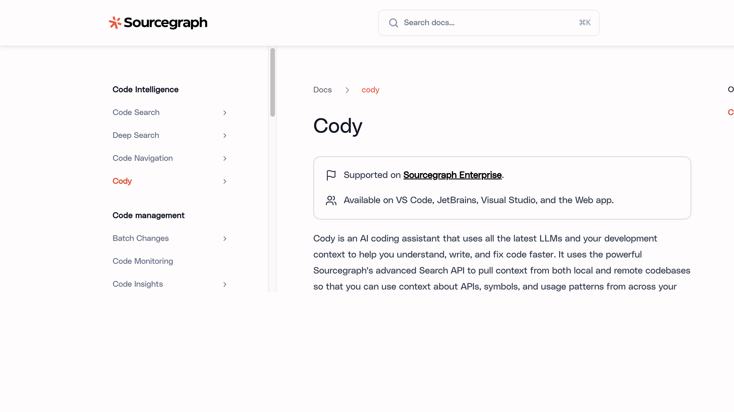 Cody (by Sourcegraph)