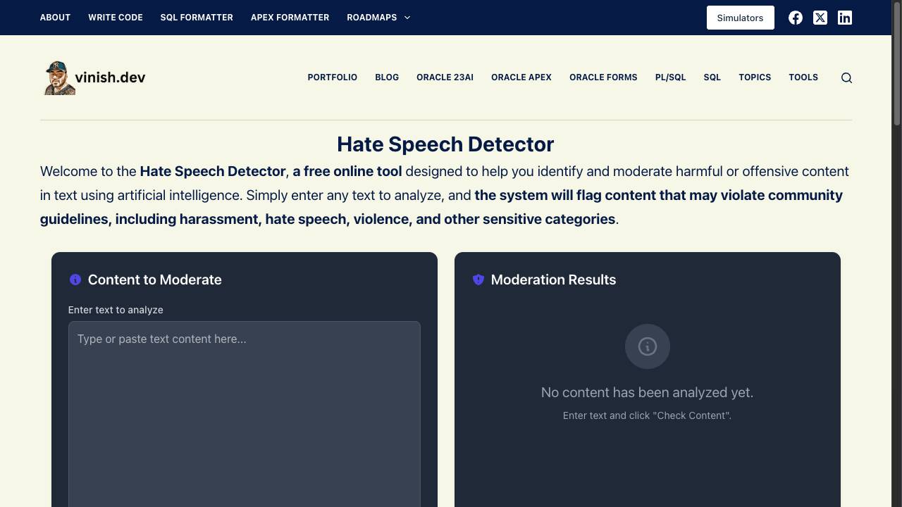 Hate Speech Detector AI