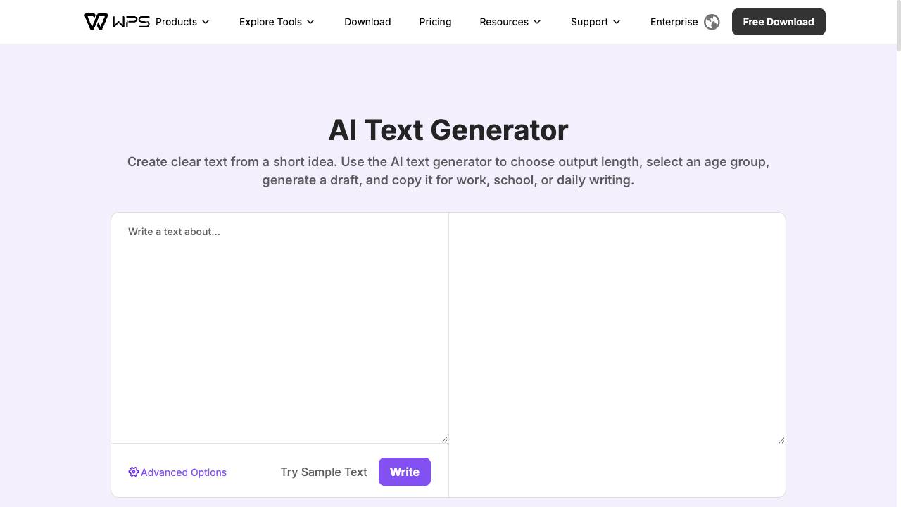 Text Generator- WPS.com