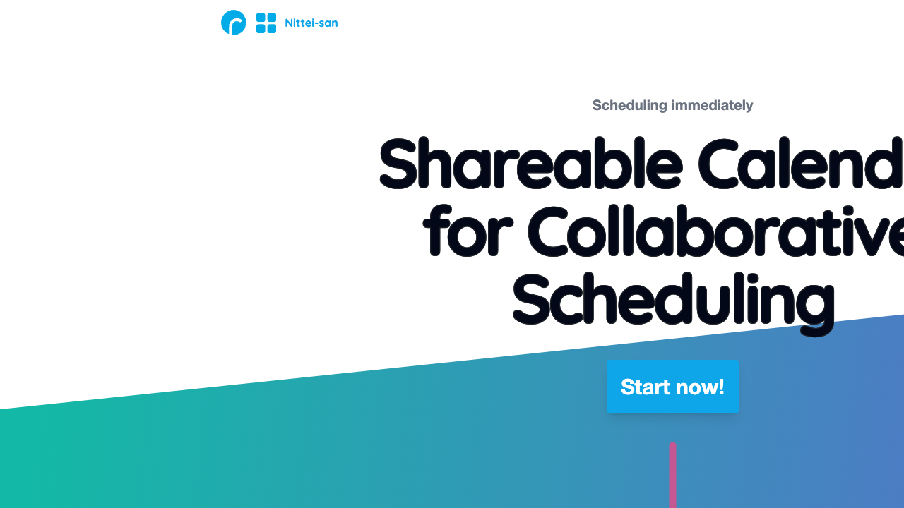 Shareable Calendar for Scheduling