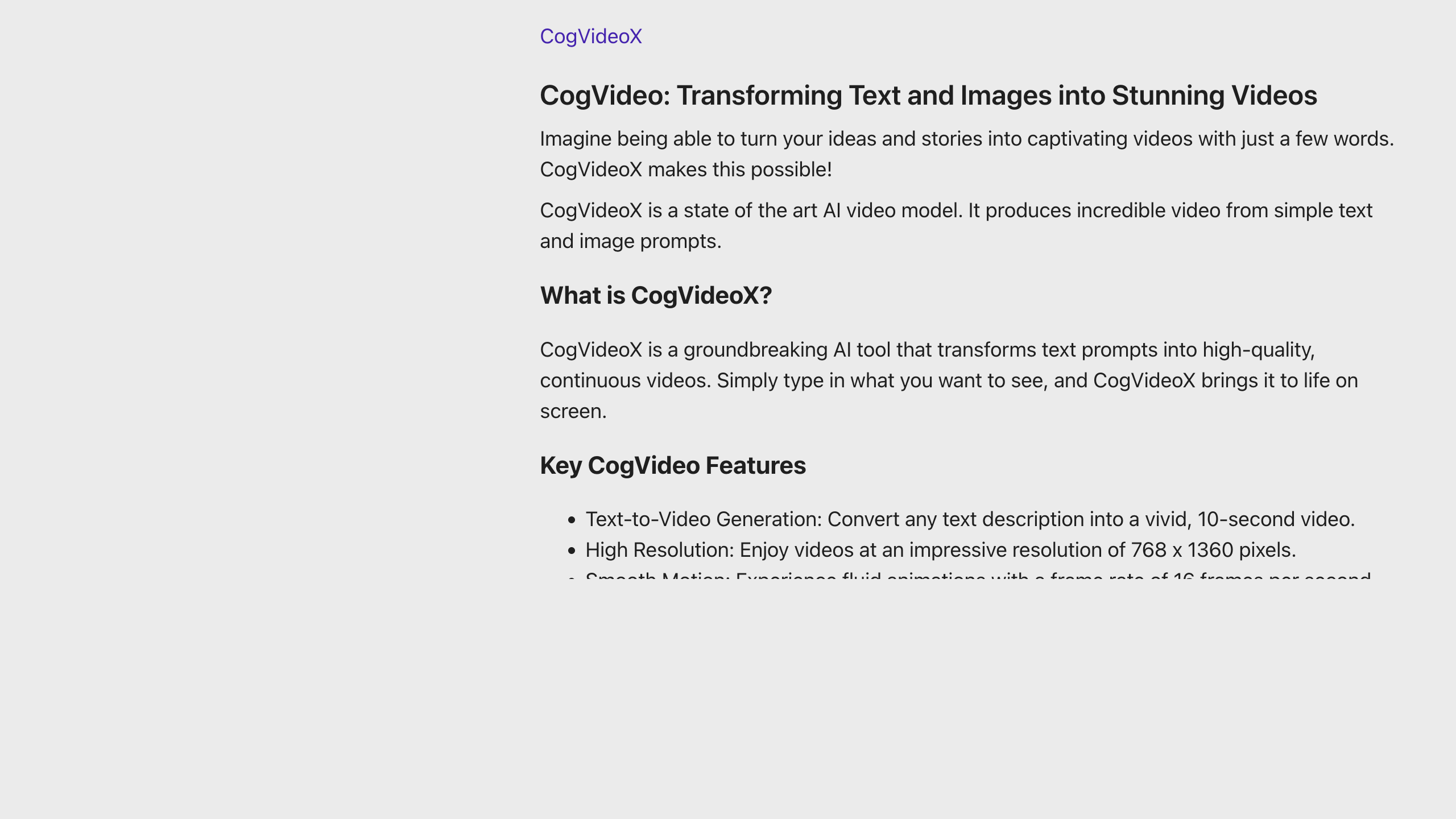 CogVideoX