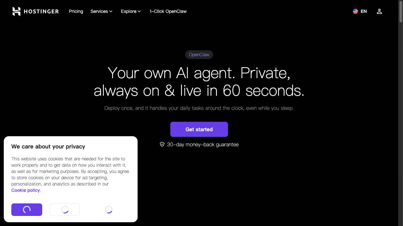 Hostinger | 1-Click OpenClaw