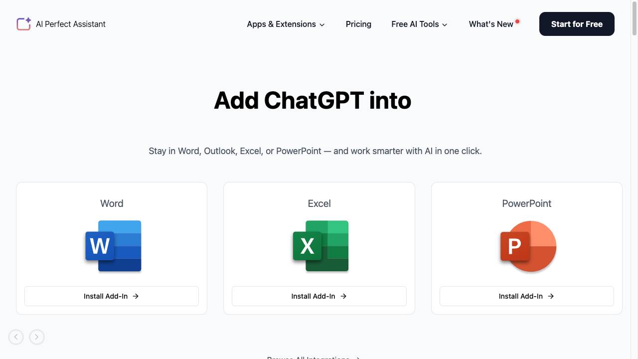 AI Perfect Assistant – GPT for Office365