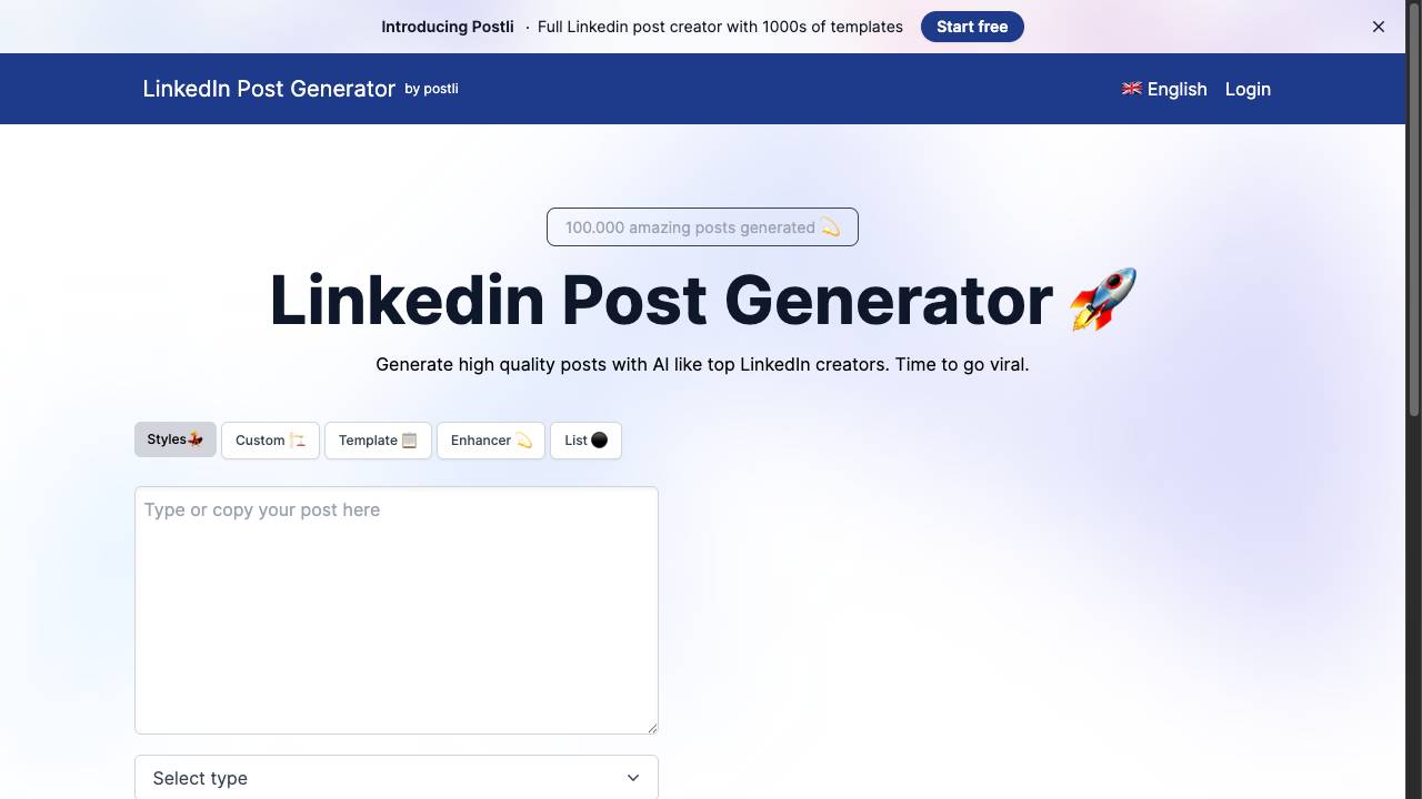 LinkedIn Post Generator