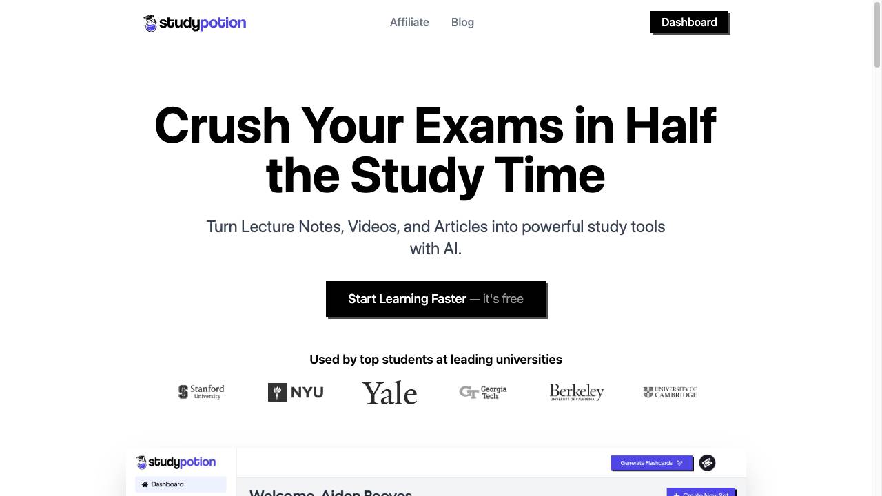 Study Potion AI
