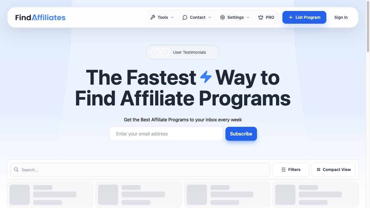 Find Affiliates
