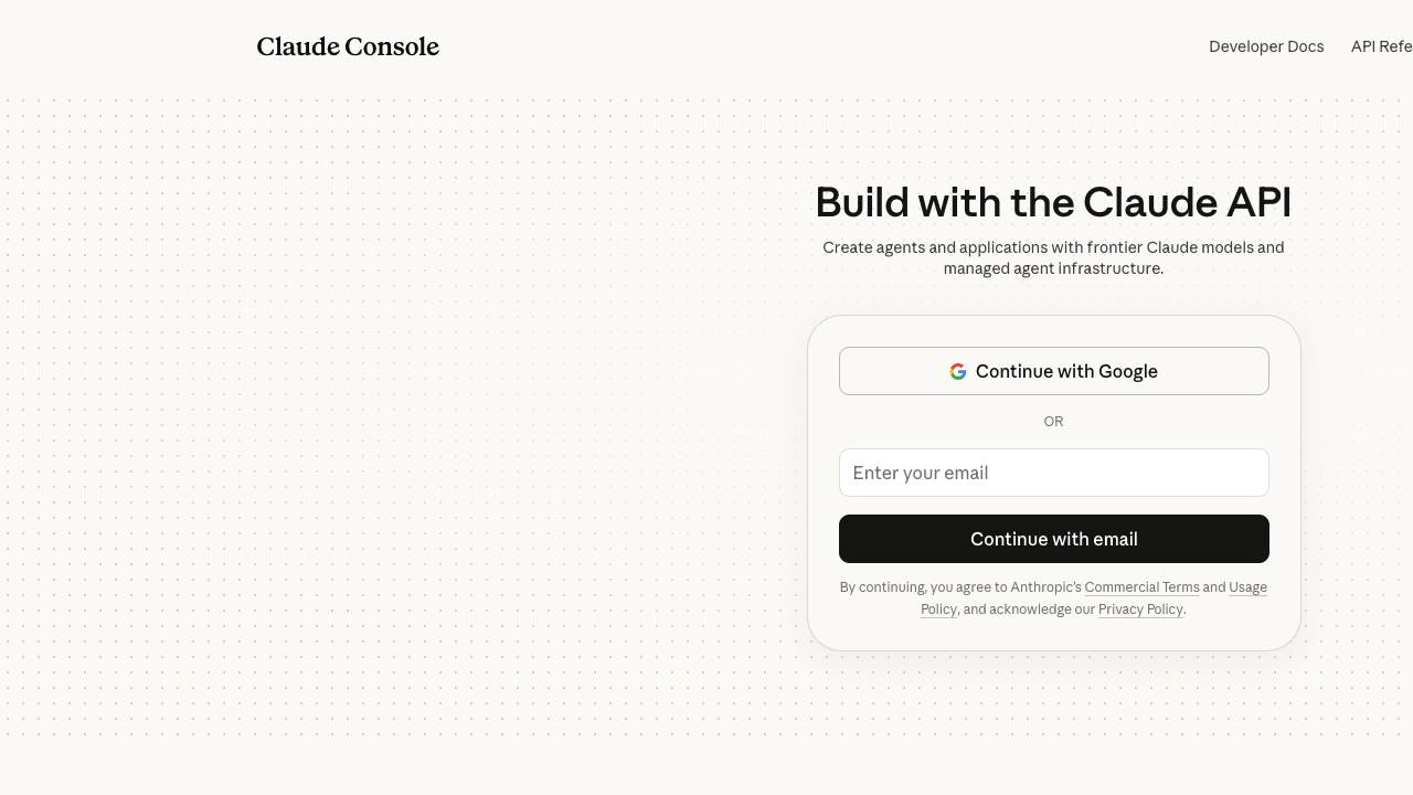 Anthropic Console