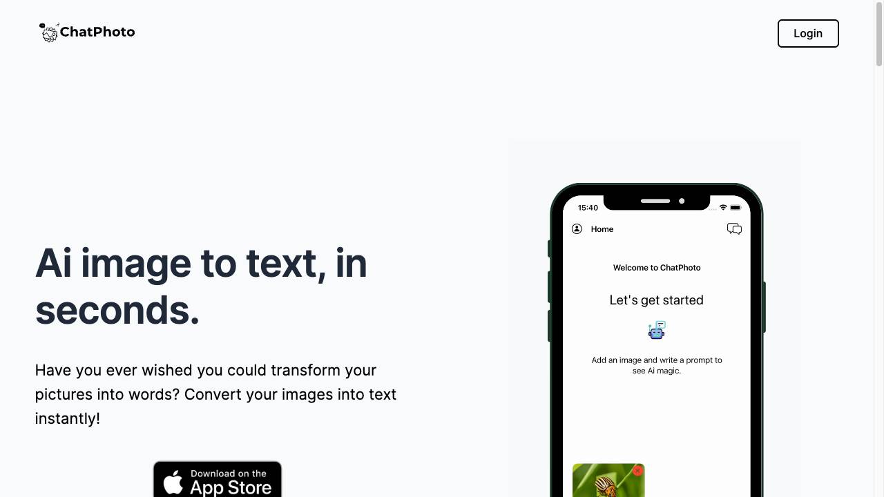 ChatPhoto: Ai Image To Text