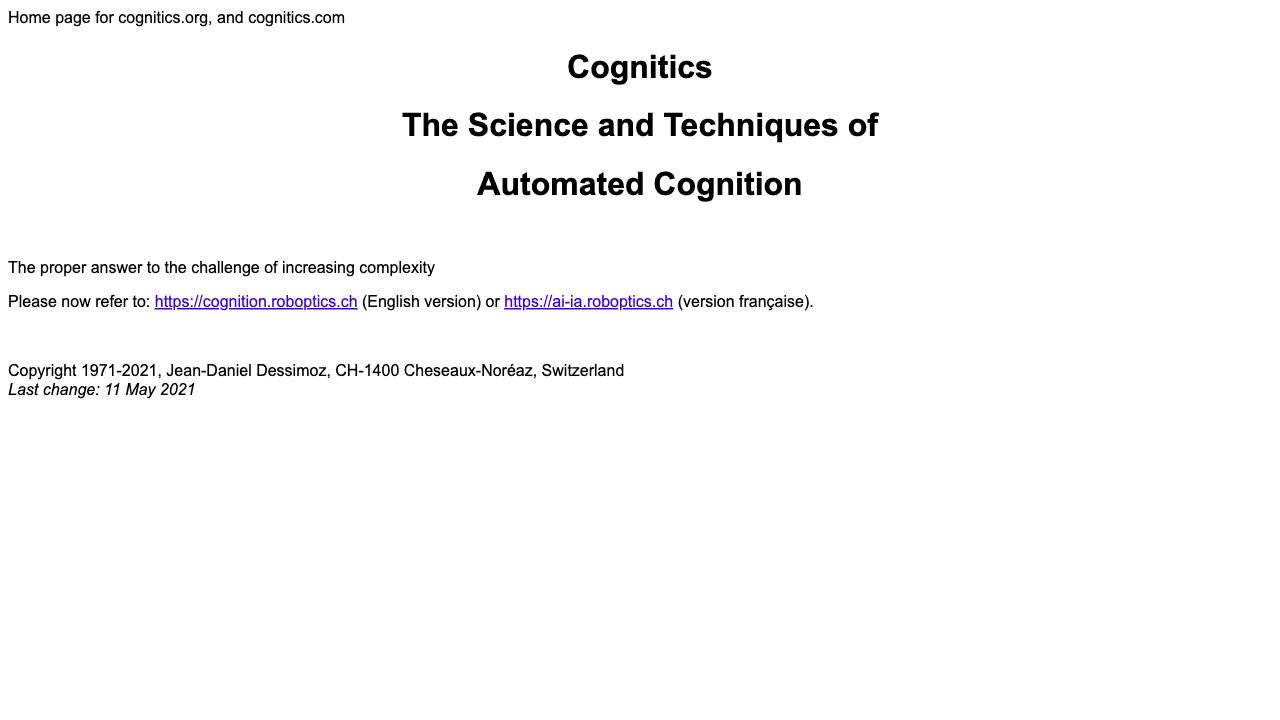 Cognitics