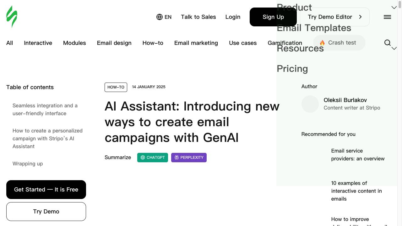 Stripo’s AI Assistant