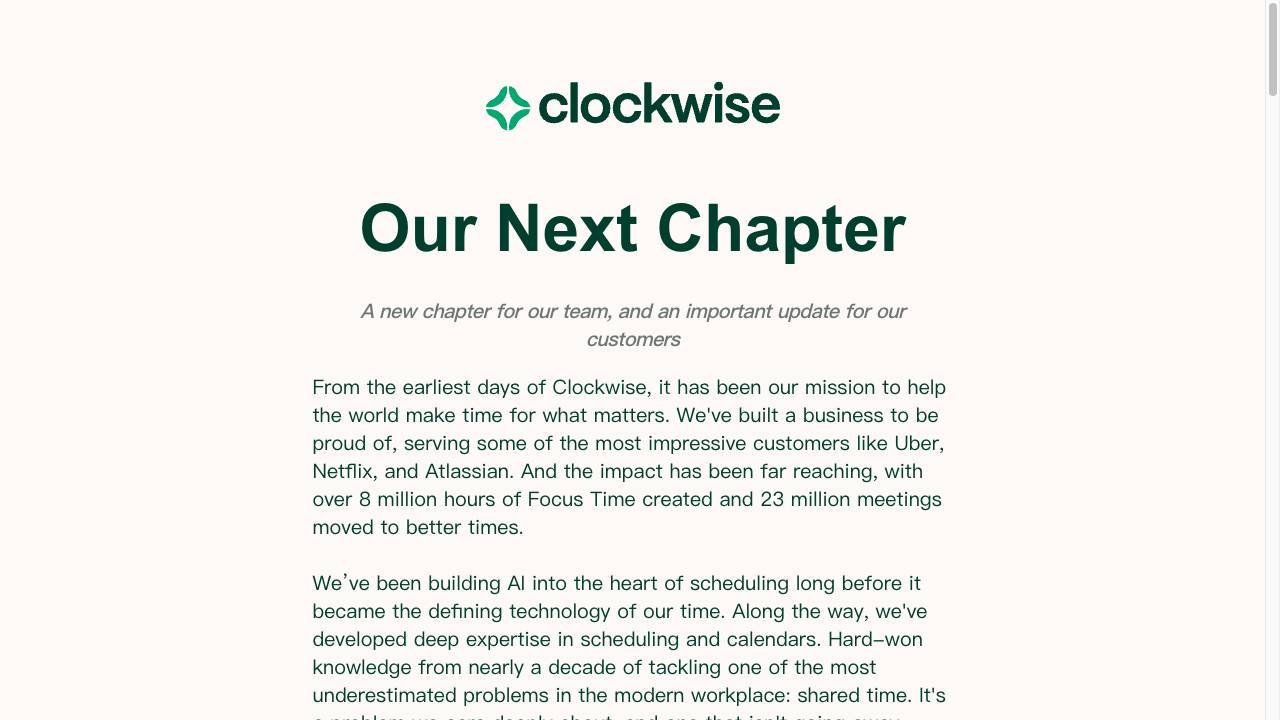 Clockwise: AI Powered Time Management Calendar