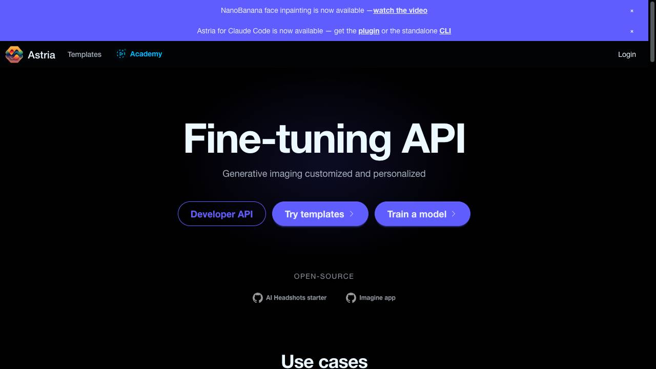 Astria – Dreambooth API
