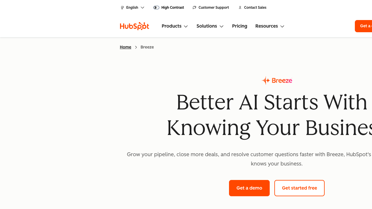 HubSpot Breeze