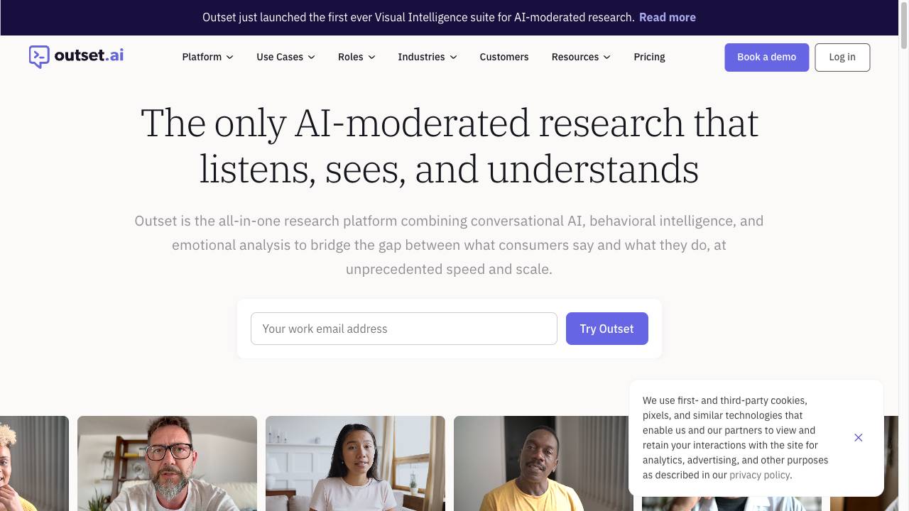 Voice-to-voice AI user interviews
