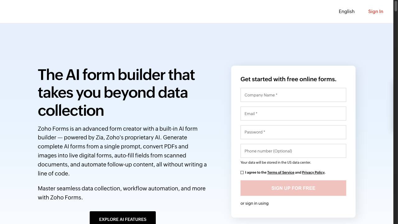 Zoho Forms