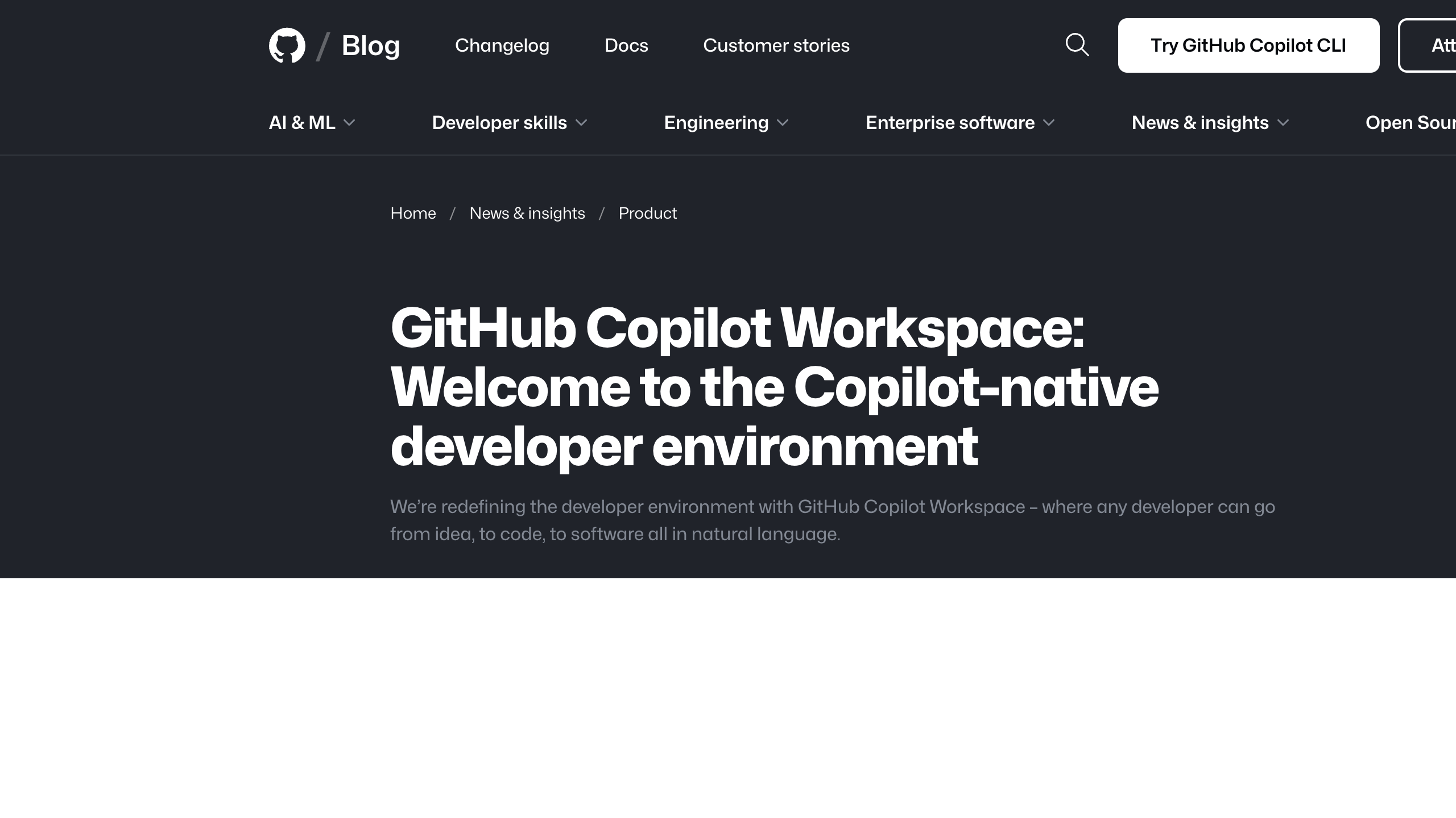 GitHub Copilot Workspace