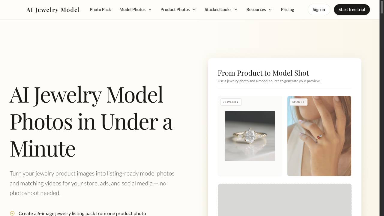 AI Jewellery Model