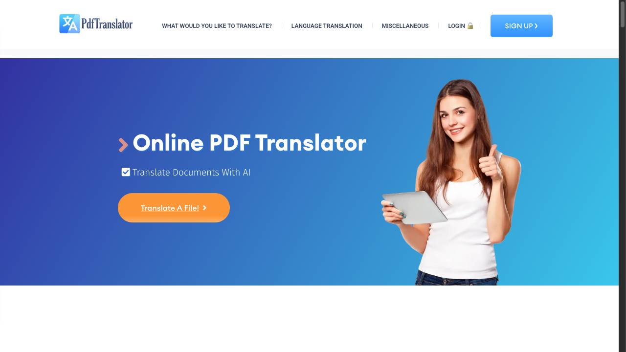 PDFT.AI: AI Document Translator