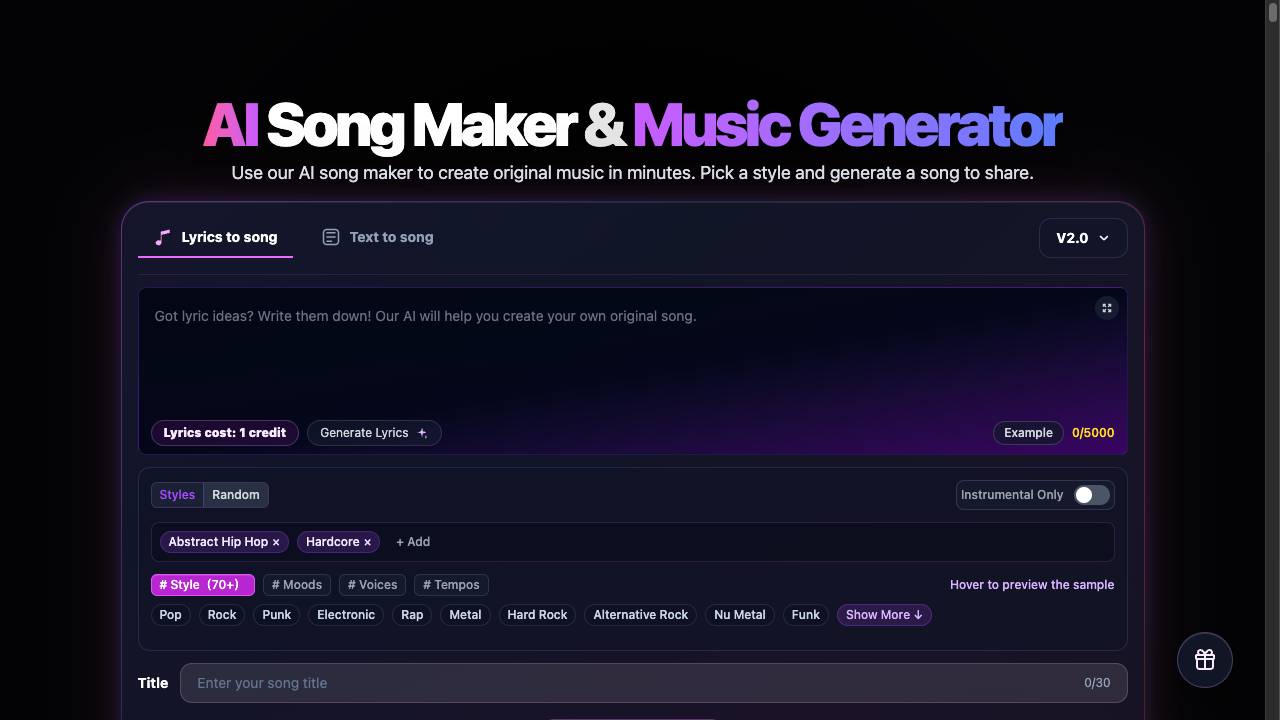 Make a Song AI