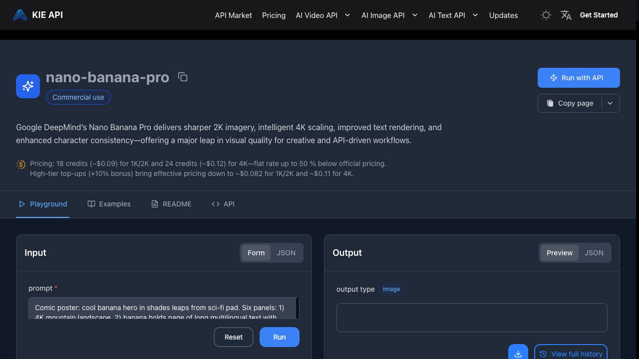 NanoBanana Pro API - Kie.ai