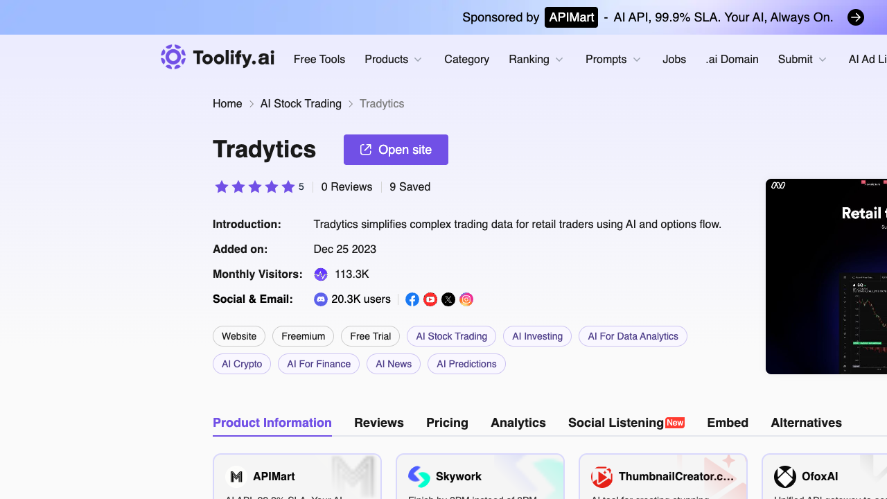 Tradytics