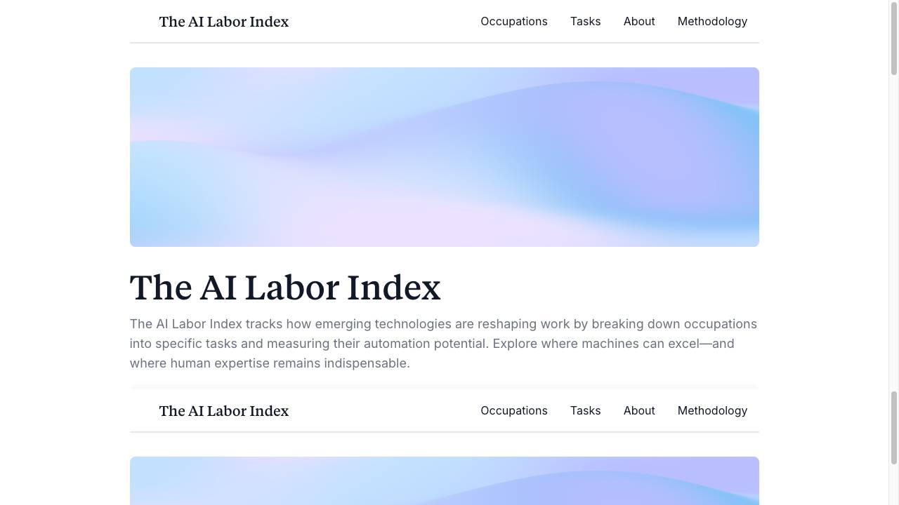 The AI Labor Index