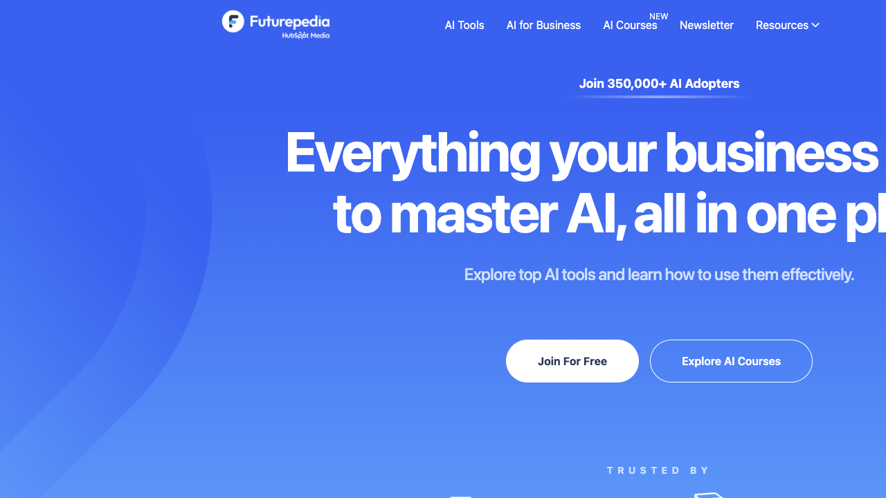 Futurepedia – Find The Best AI Tools & Software