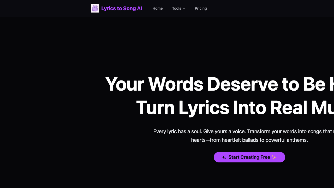Lyrics to Song AI