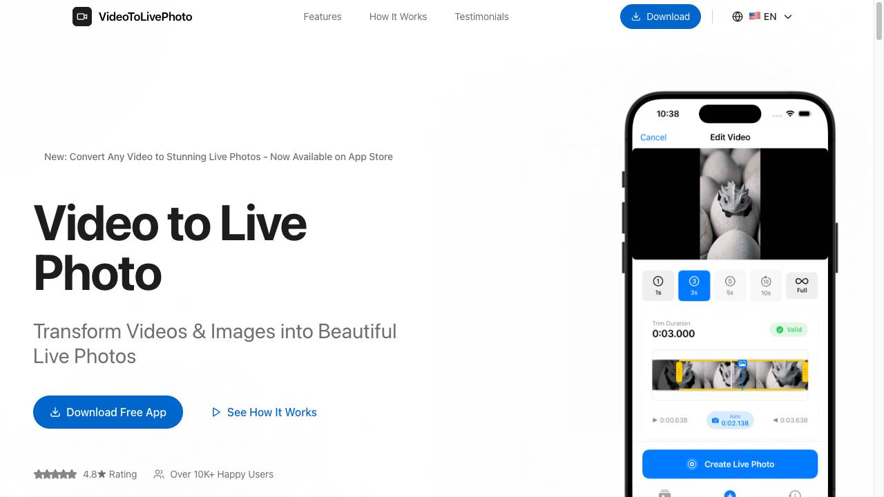 cVideo to Live Photo