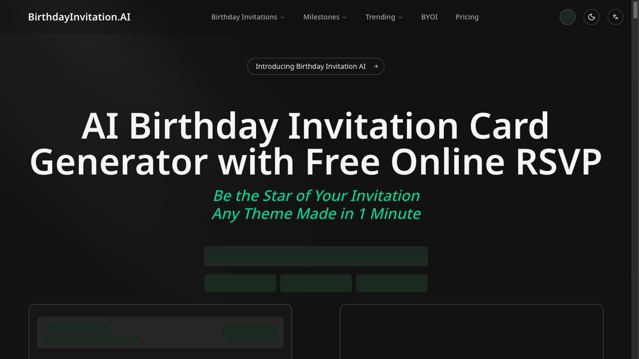 Birthday Invitation AI