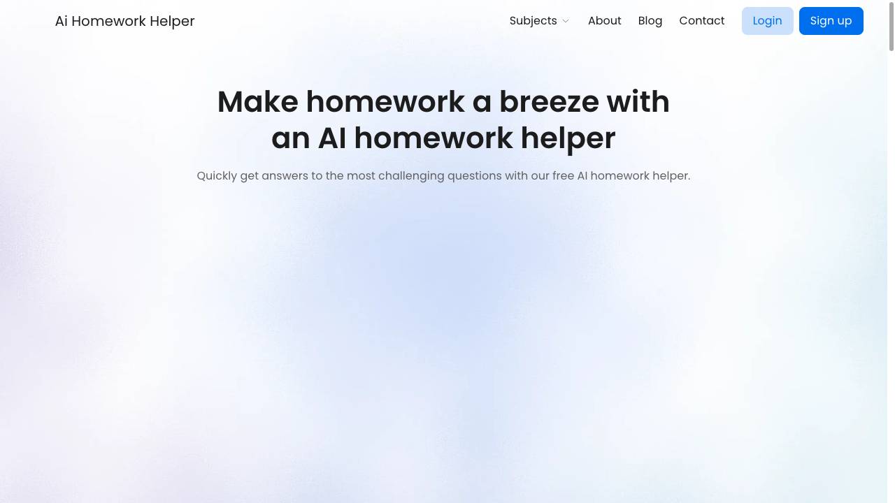 AI Homework Helper