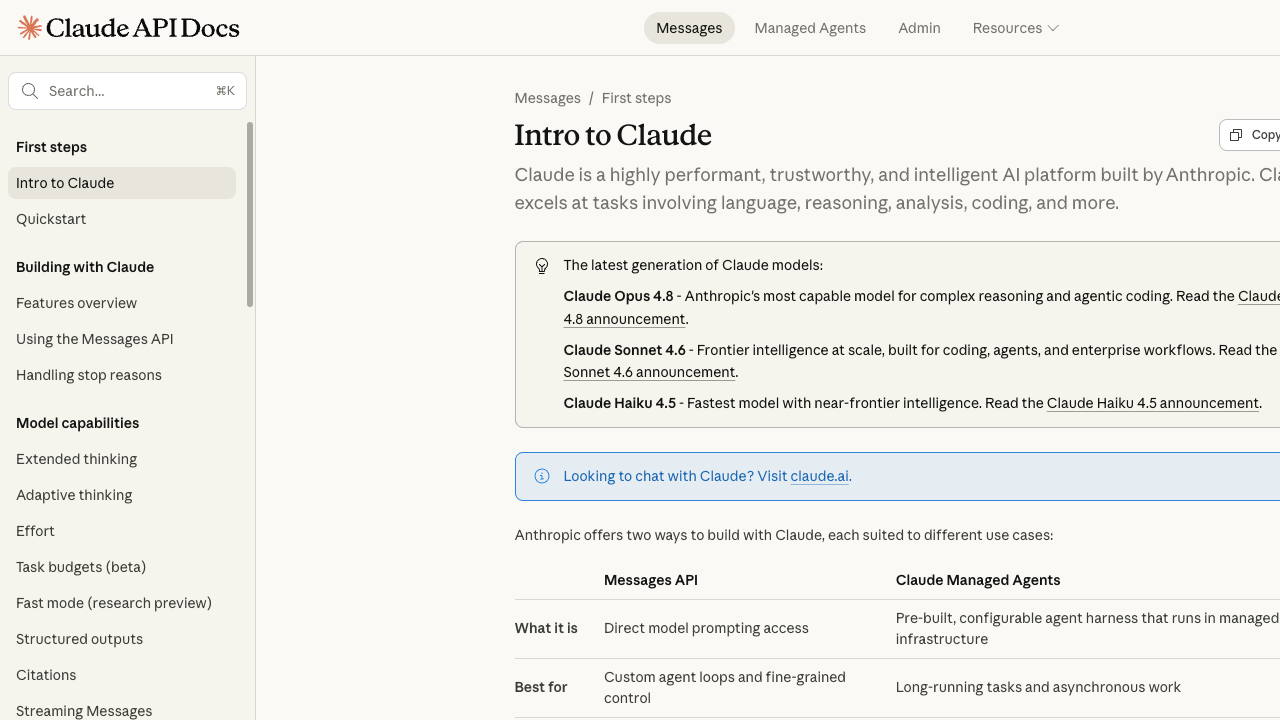 Anthropic Claude API