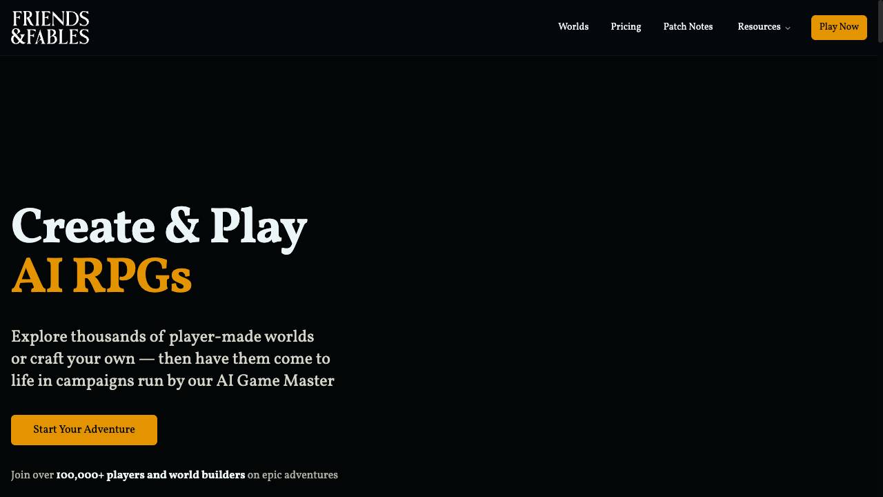 Friends & Fables – AI RPG Dungeon Master for D&D 5e