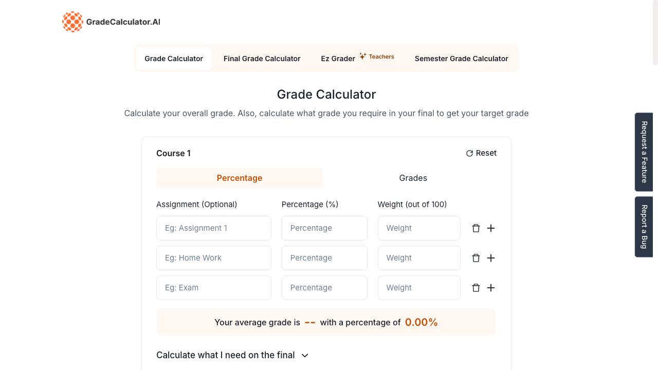 Grade Calculator AI
